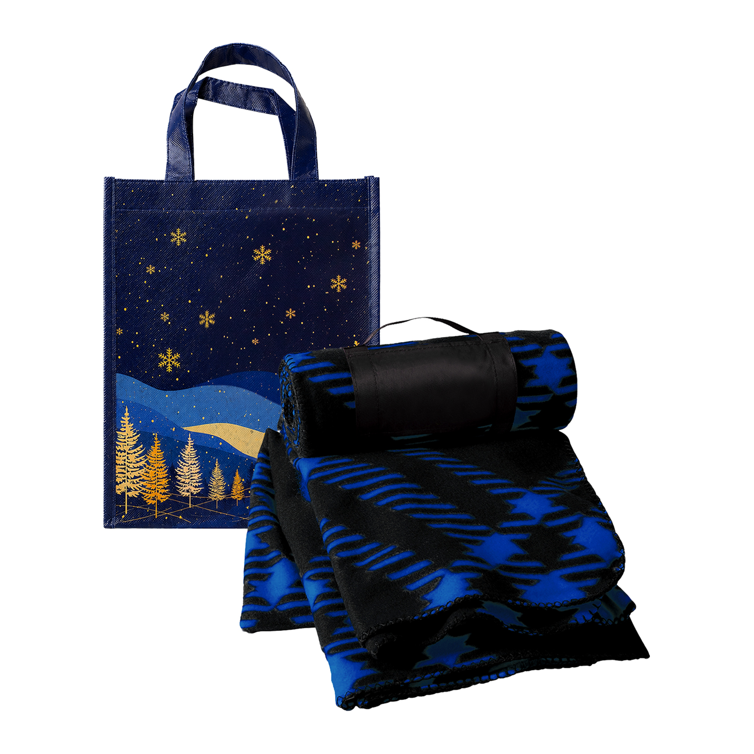 Recycled Fleece Blanket Gift Set 1