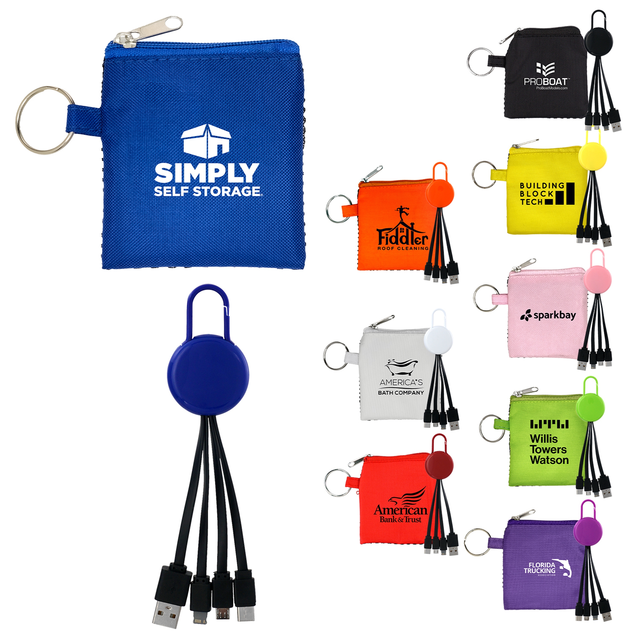 Sporty Colorful Clip Cable Set 1