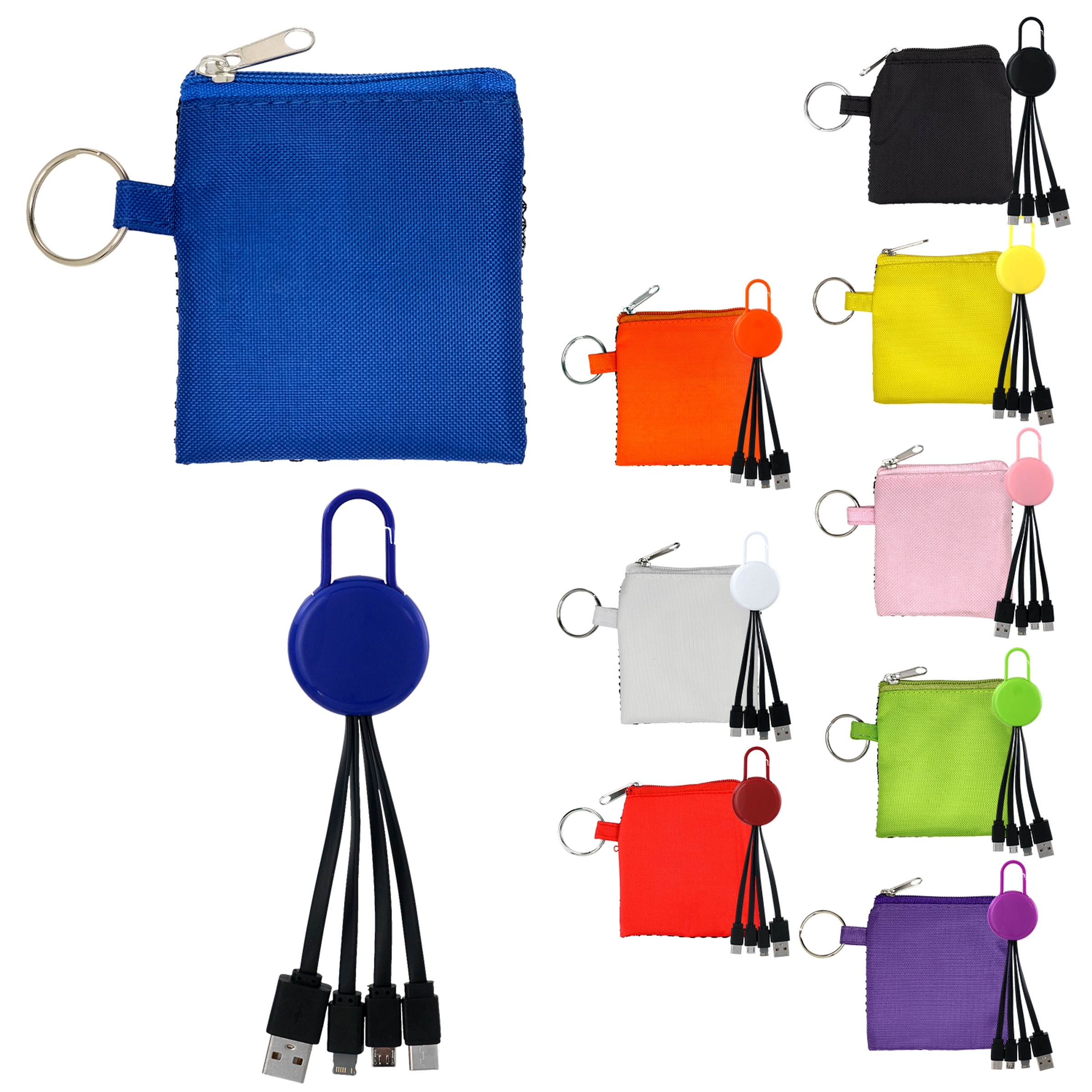 Sporty Colorful Clip Cable Set 1