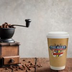 16 Oz. Full Color Dusky Paper Cup with Lid - lifestyle 16 Oz. Full Color Dusky Paper Cup with Lid - lifestyle