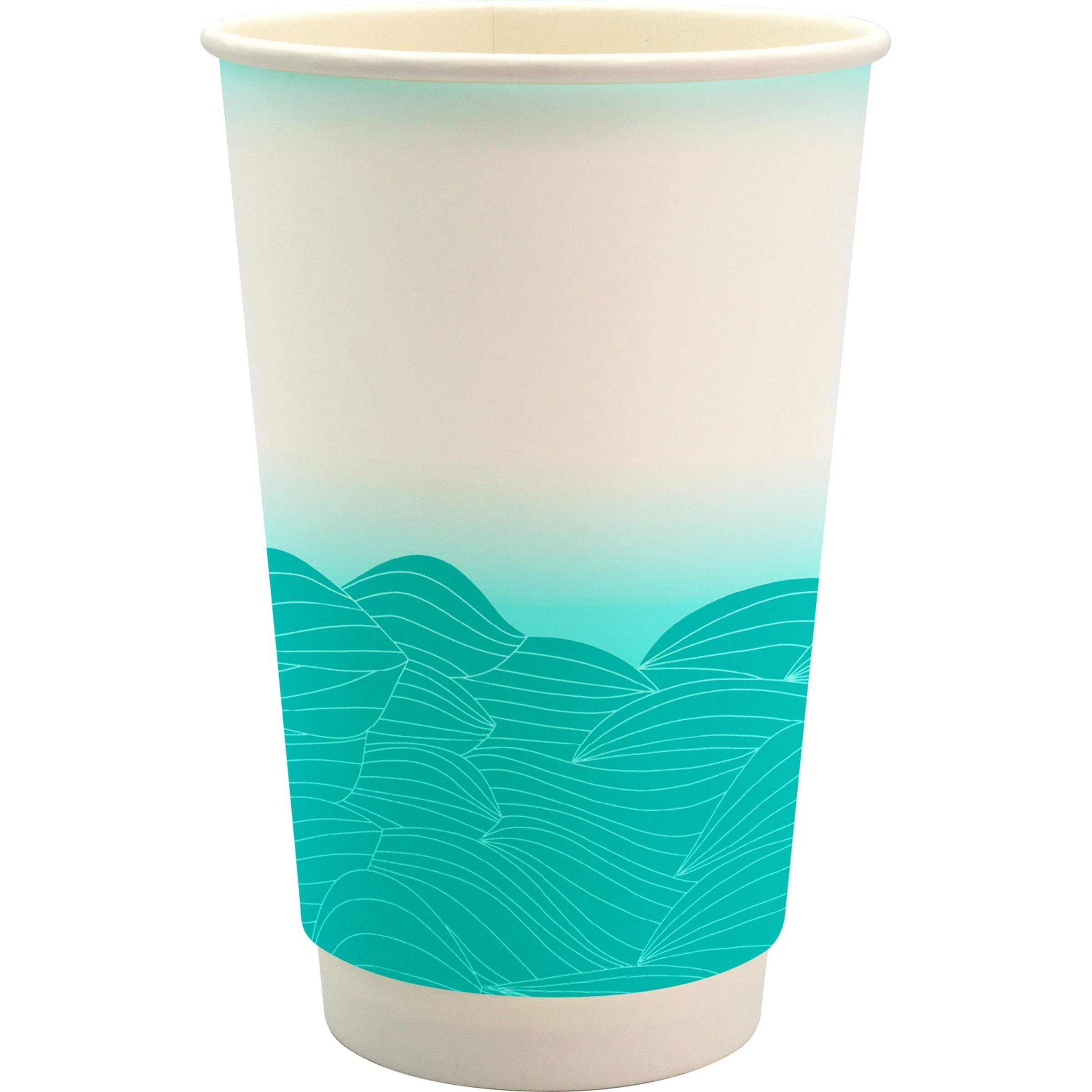 16 oz. Full Color Turbulent Waves Paper Cup 1