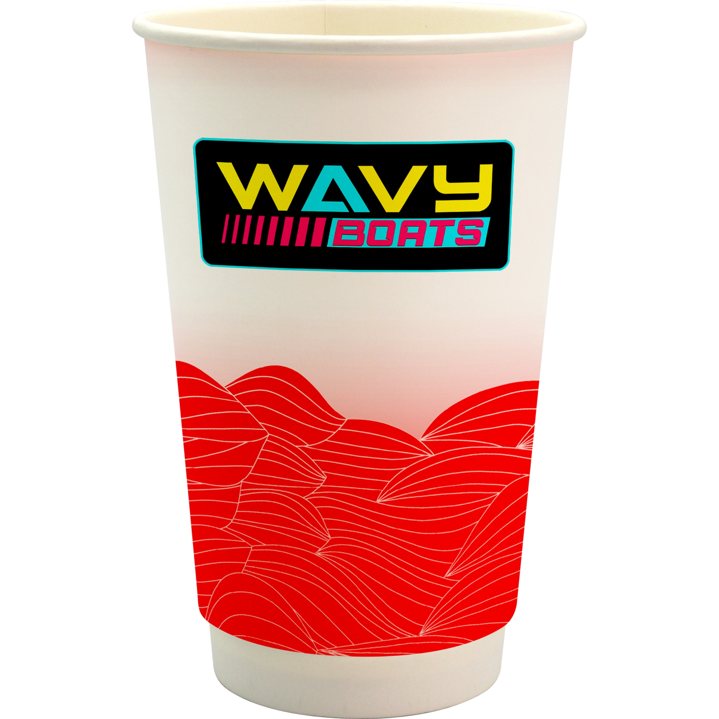 16 oz. Full Color Turbulent Waves Paper Cup 1
