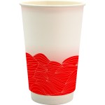 16 oz. Full Color Turbulent Waves Paper Cup - red 16 oz. Full Color Turbulent Waves Paper Cup - red