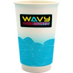 16 oz. Full Color Turbulent Waves Paper Cup - blue 16 oz. Full Color Turbulent Waves Paper Cup - blue