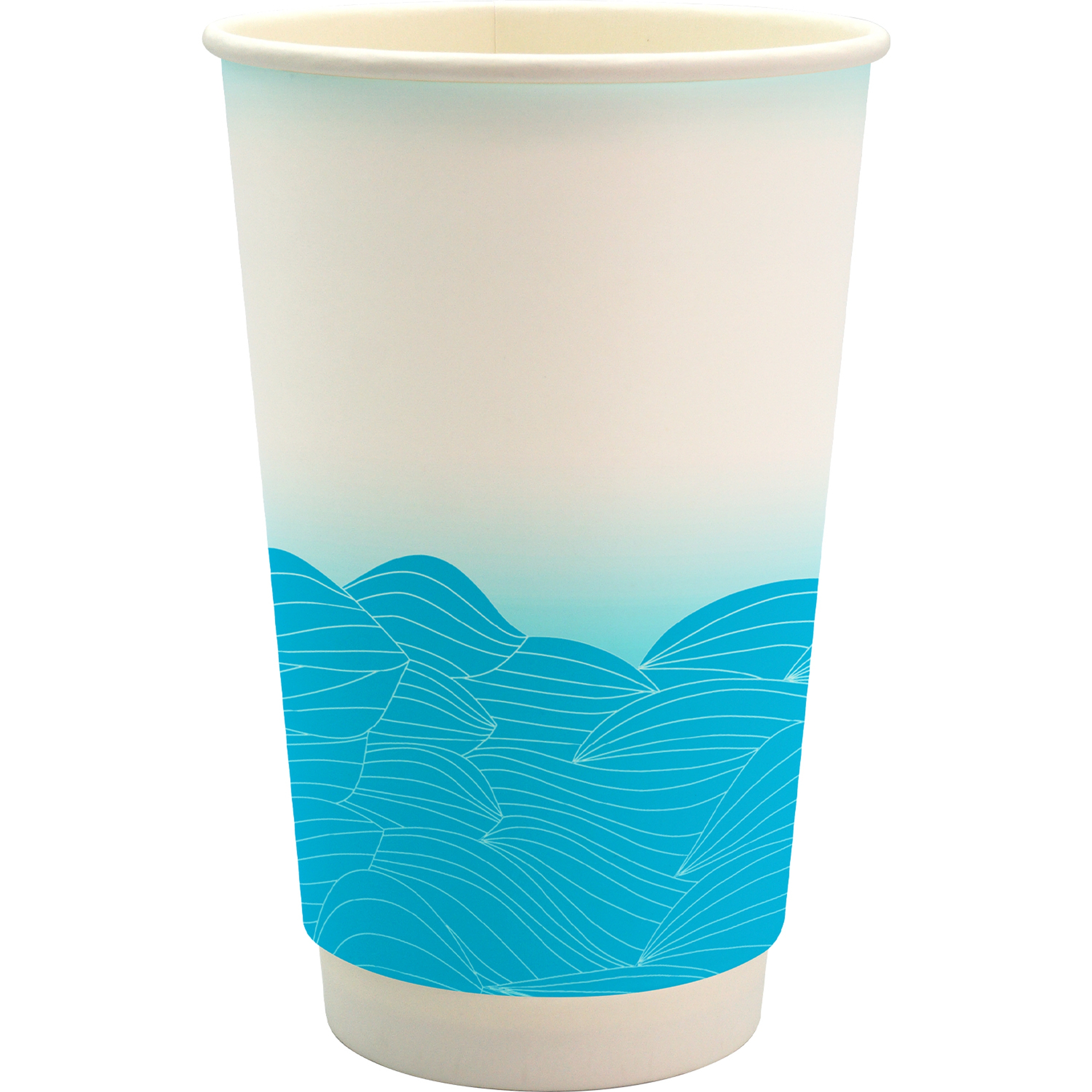 16 oz. Full Color Turbulent Waves Paper Cup 1