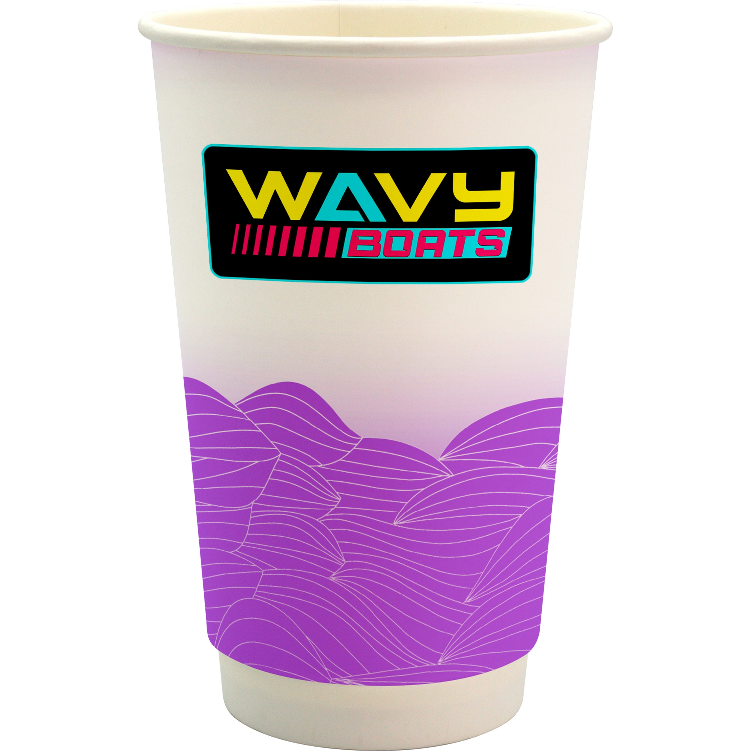 16 oz. Full Color Turbulent Waves Paper Cup 1