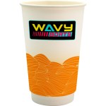 16 oz. Full Color Turbulent Waves Paper Cup - orange 16 oz. Full Color Turbulent Waves Paper Cup - orange