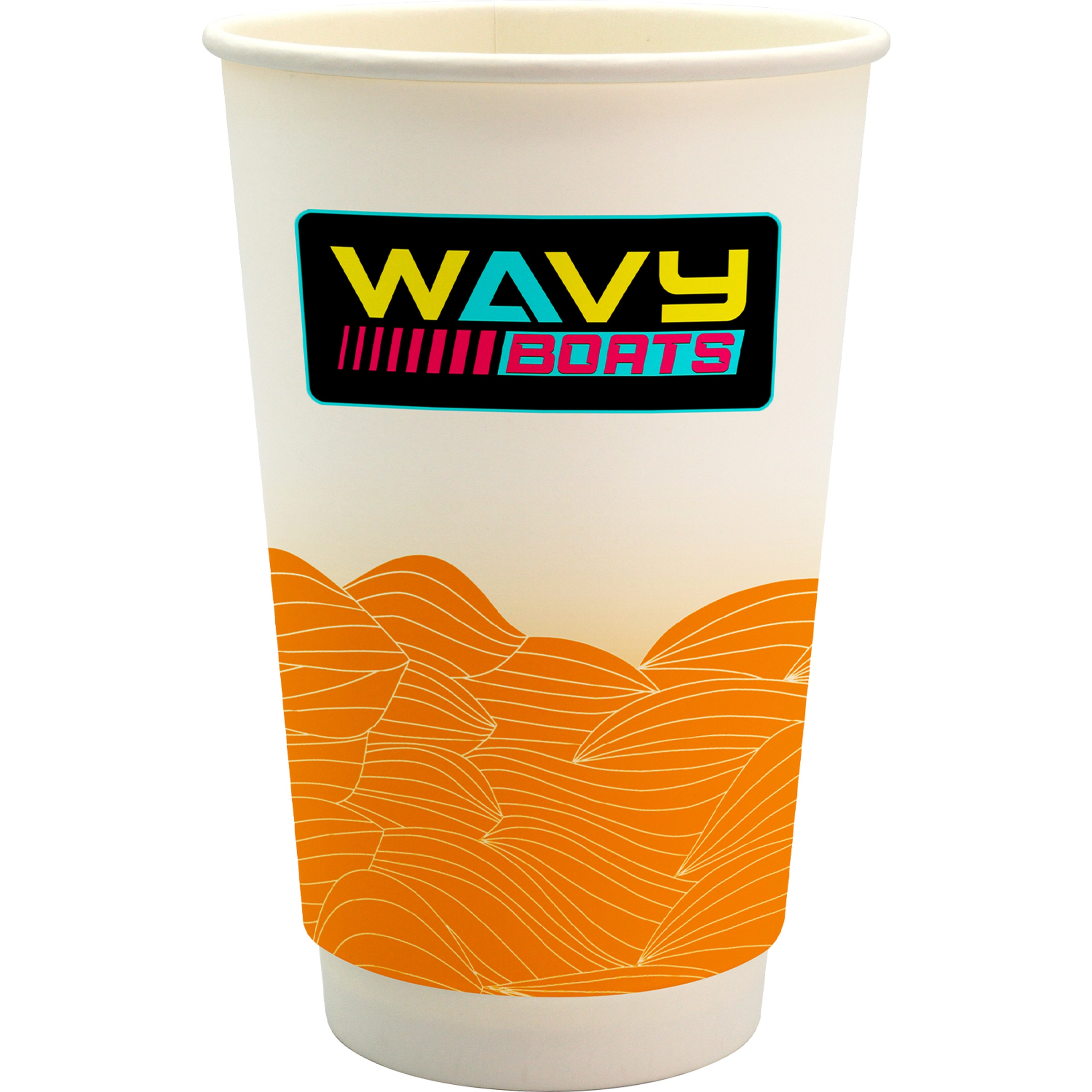 16 oz. Full Color Turbulent Waves Paper Cup 1