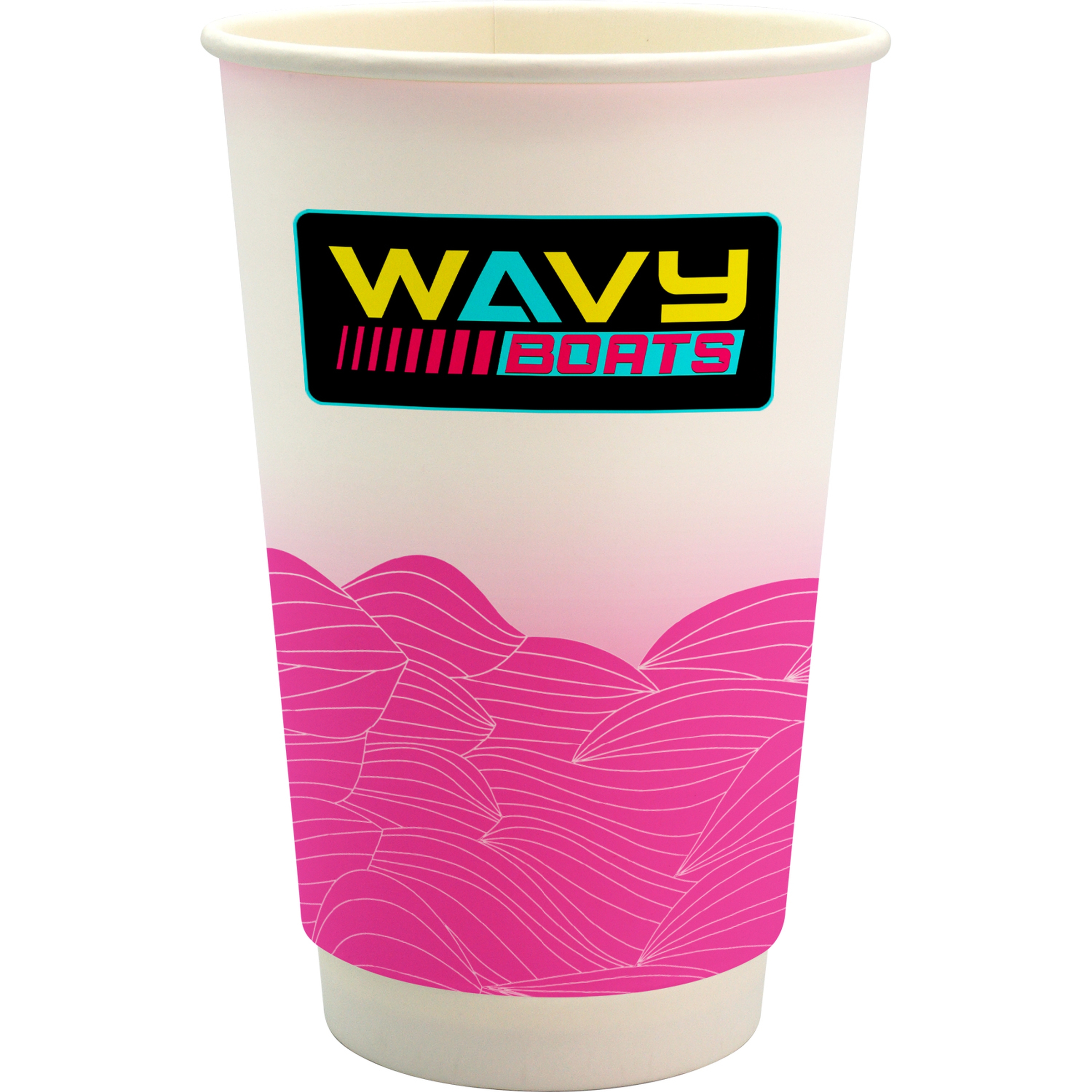 16 oz. Full Color Turbulent Waves Paper Cup 1