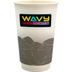16 oz. Full Color Turbulent Waves Paper Cup - gray 16 oz. Full Color Turbulent Waves Paper Cup - gray