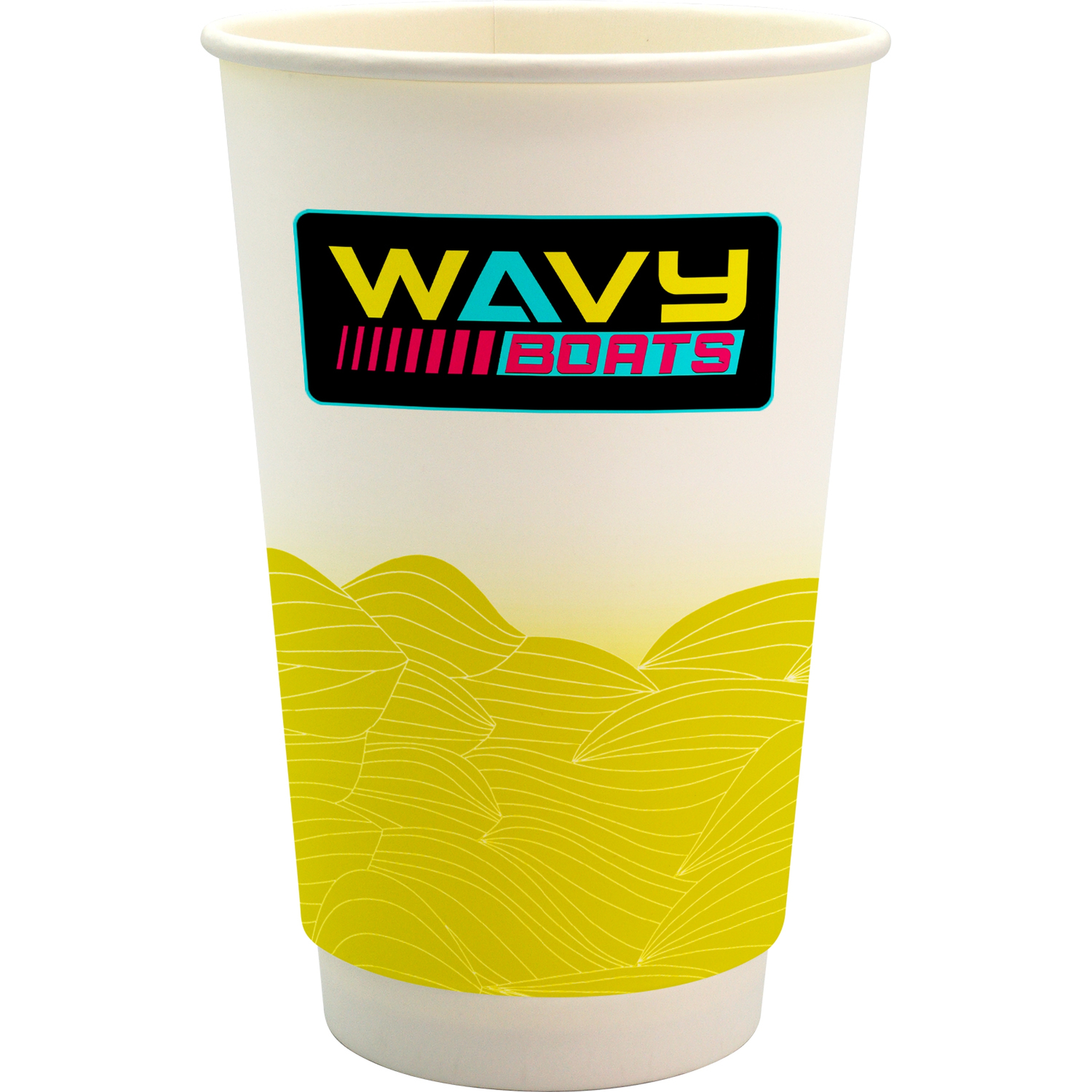 16 oz. Full Color Turbulent Waves Paper Cup 1