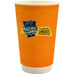16 oz. Full Color Wave Paper Cup - orange 16 oz. Full Color Wave Paper Cup - orange