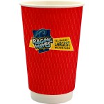 16 oz. Full Color Wave Paper Cup - red 16 oz. Full Color Wave Paper Cup - red