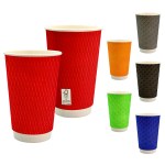 16 oz. Full Color Wave Paper Cup 2 16 oz. Full Color Wave Paper Cup 2