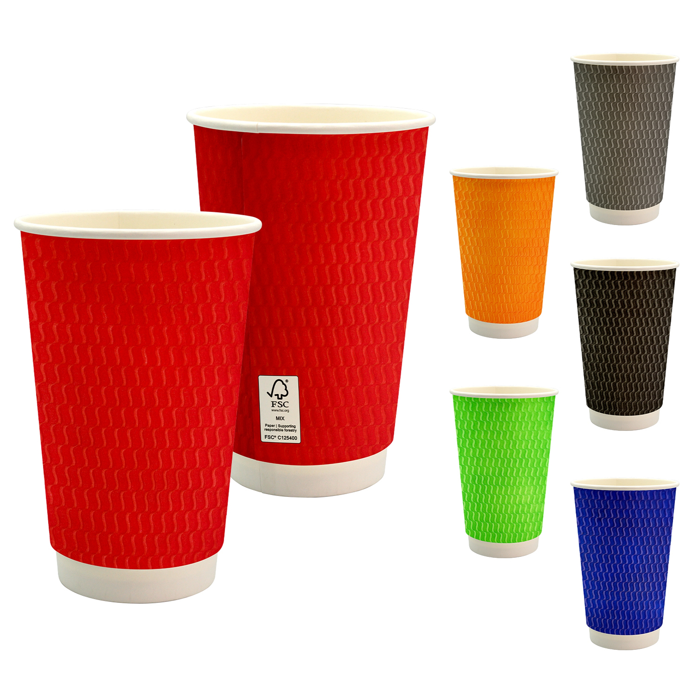 16 oz. Full Color Wave Paper Cup 1
