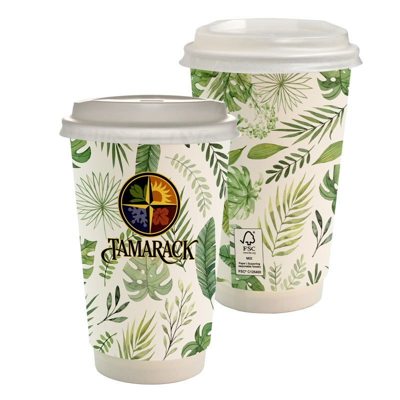 16 oz. Full Color Earth Paper Cup With Lid 1 16 oz. Full Color Earth Paper Cup With Lid 1