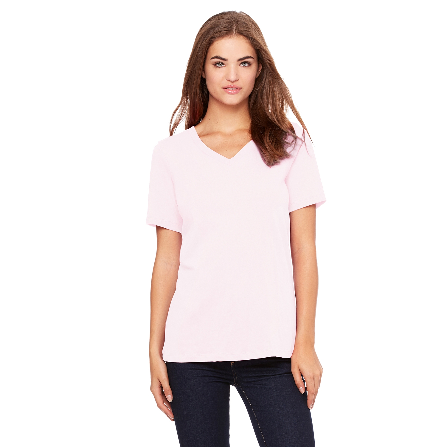 Bella + Canvas® Ladies' Relaxed Jersey Short-Sleeve V-Neck T-Shirt 1