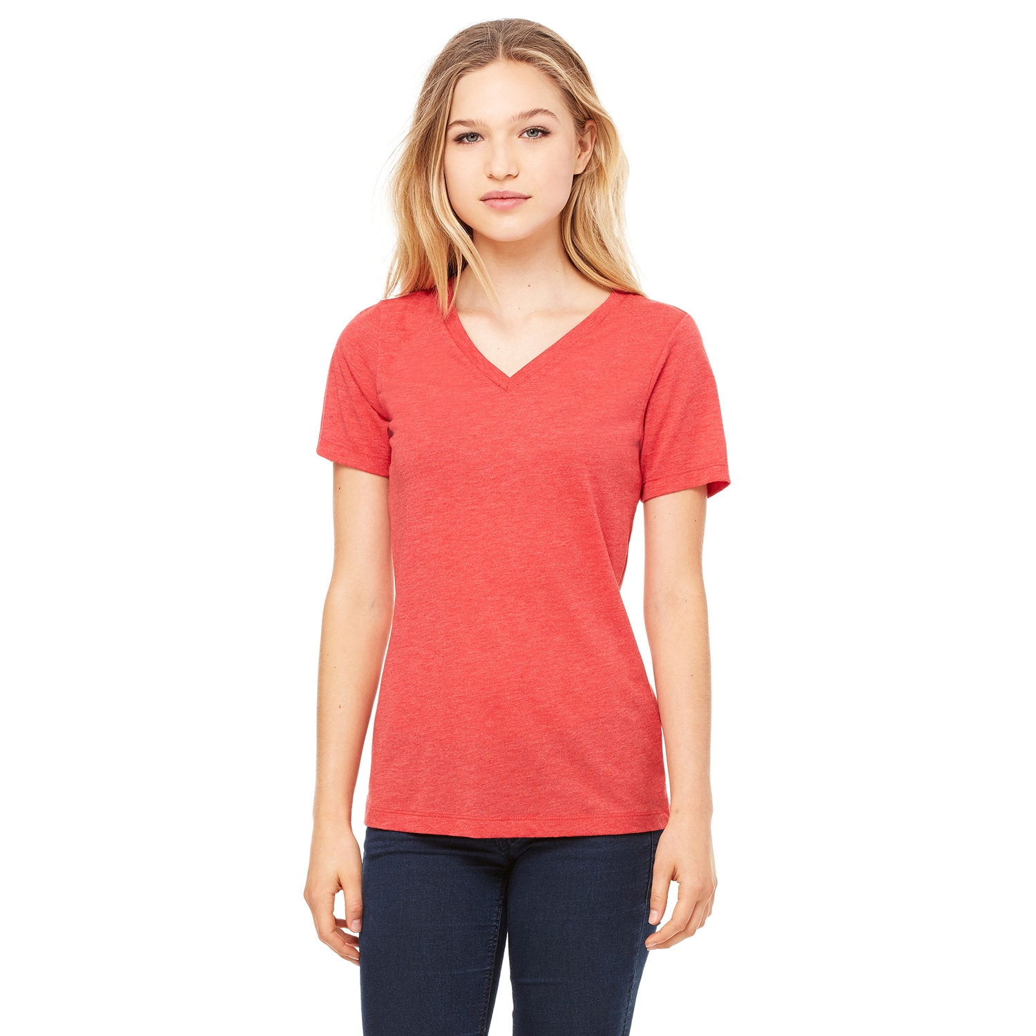 Bella + Canvas® Ladies' Relaxed Jersey Short-Sleeve V-Neck T-Shirt 1