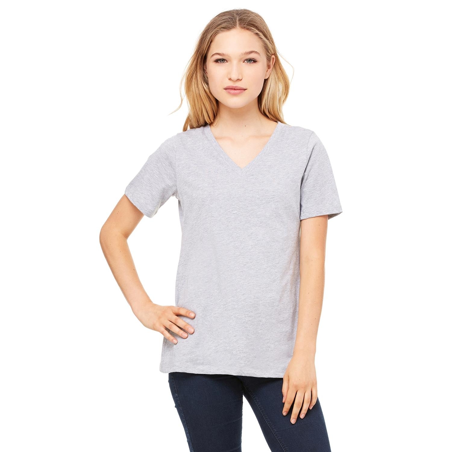 Bella + Canvas® Ladies' Relaxed Jersey Short-Sleeve V-Neck T-Shirt 1