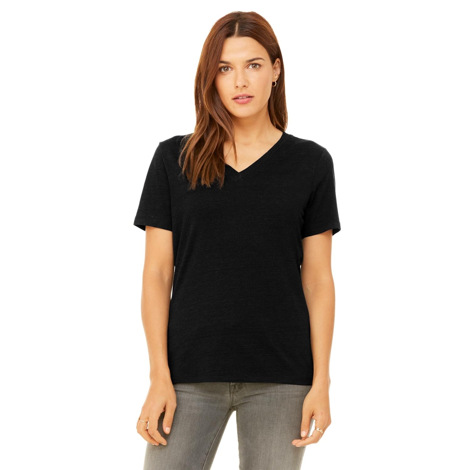 Bella + Canvas® Ladies' Relaxed Jersey Short-Sleeve V-Neck T-Shirt 1