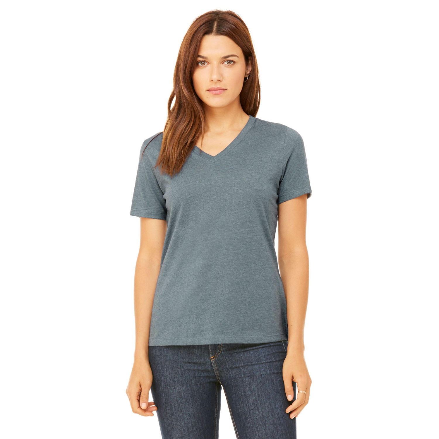 Bella + Canvas® Ladies' Relaxed Jersey Short-Sleeve V-Neck T-Shirt 1