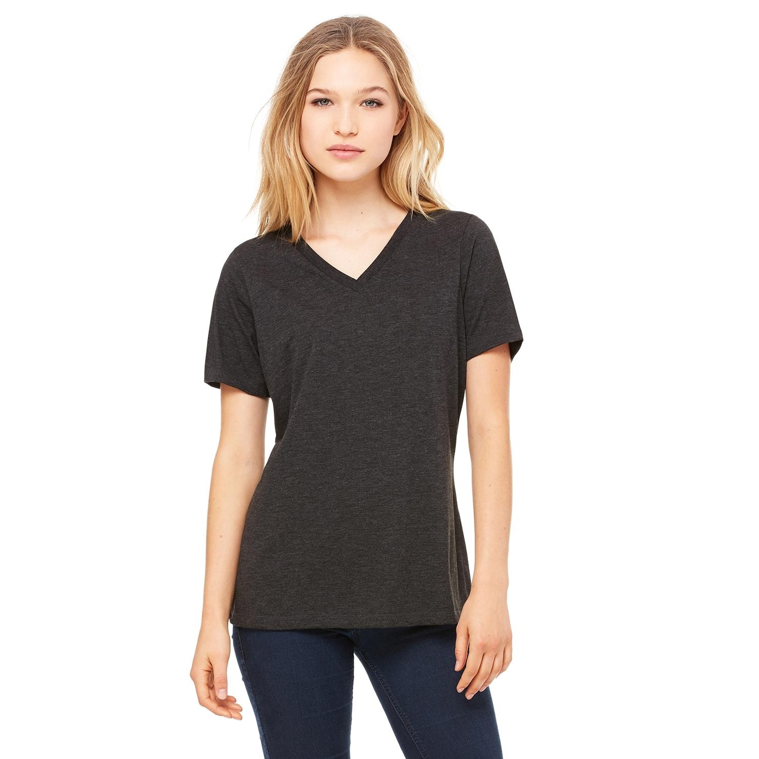 Bella + Canvas® Ladies' Relaxed Jersey Short-Sleeve V-Neck T-Shirt 1