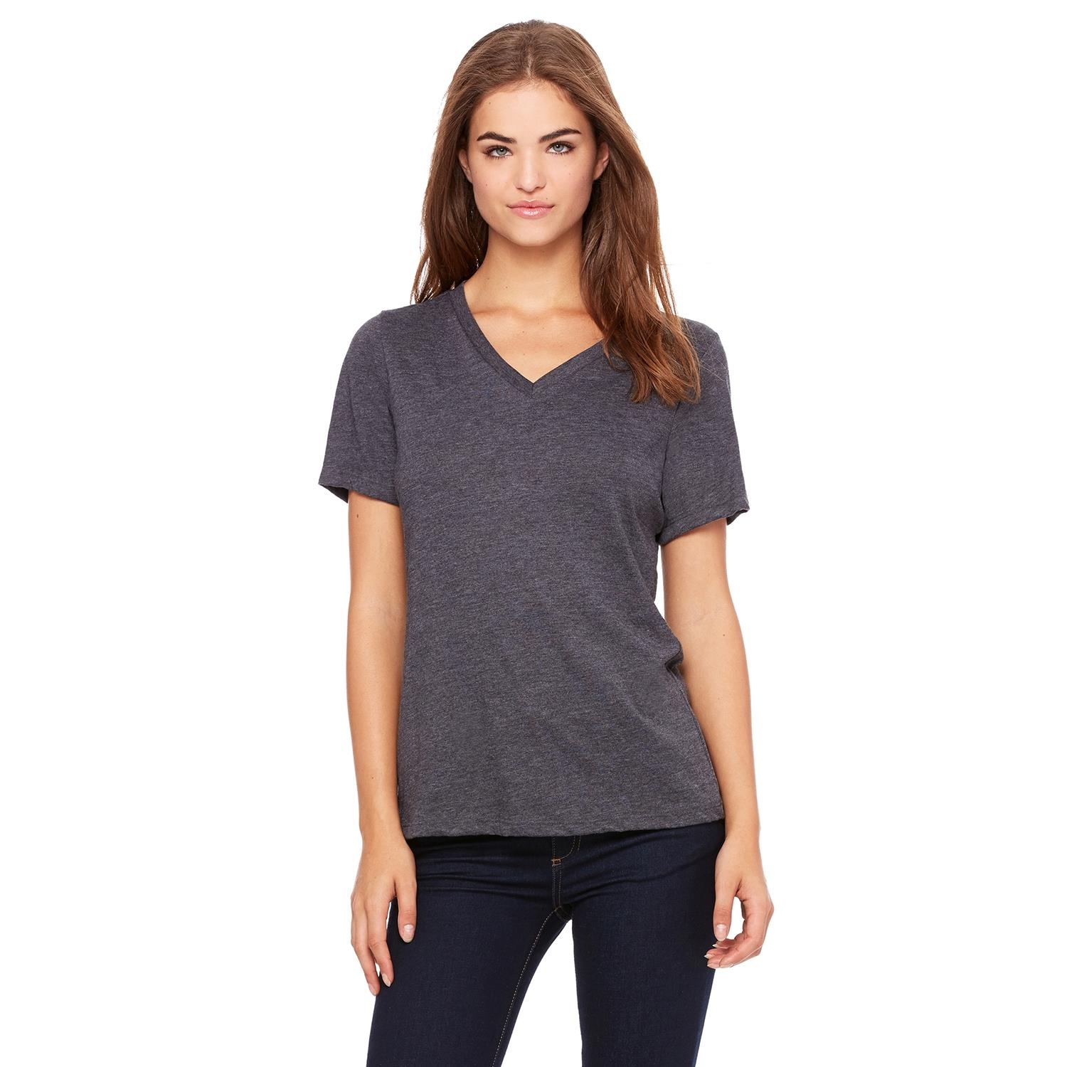 Bella + Canvas® Ladies' Relaxed Jersey Short-Sleeve V-Neck T-Shirt 1