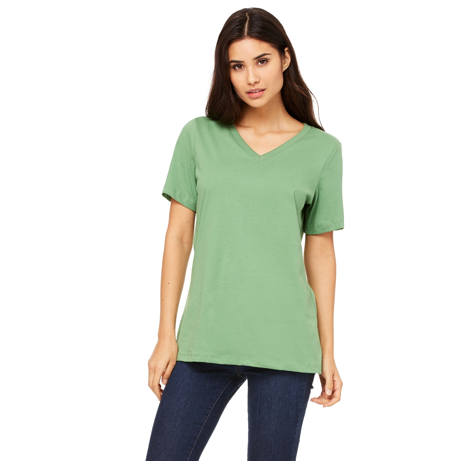 Bella + Canvas® Ladies' Relaxed Jersey Short-Sleeve V-Neck T-Shirt 1