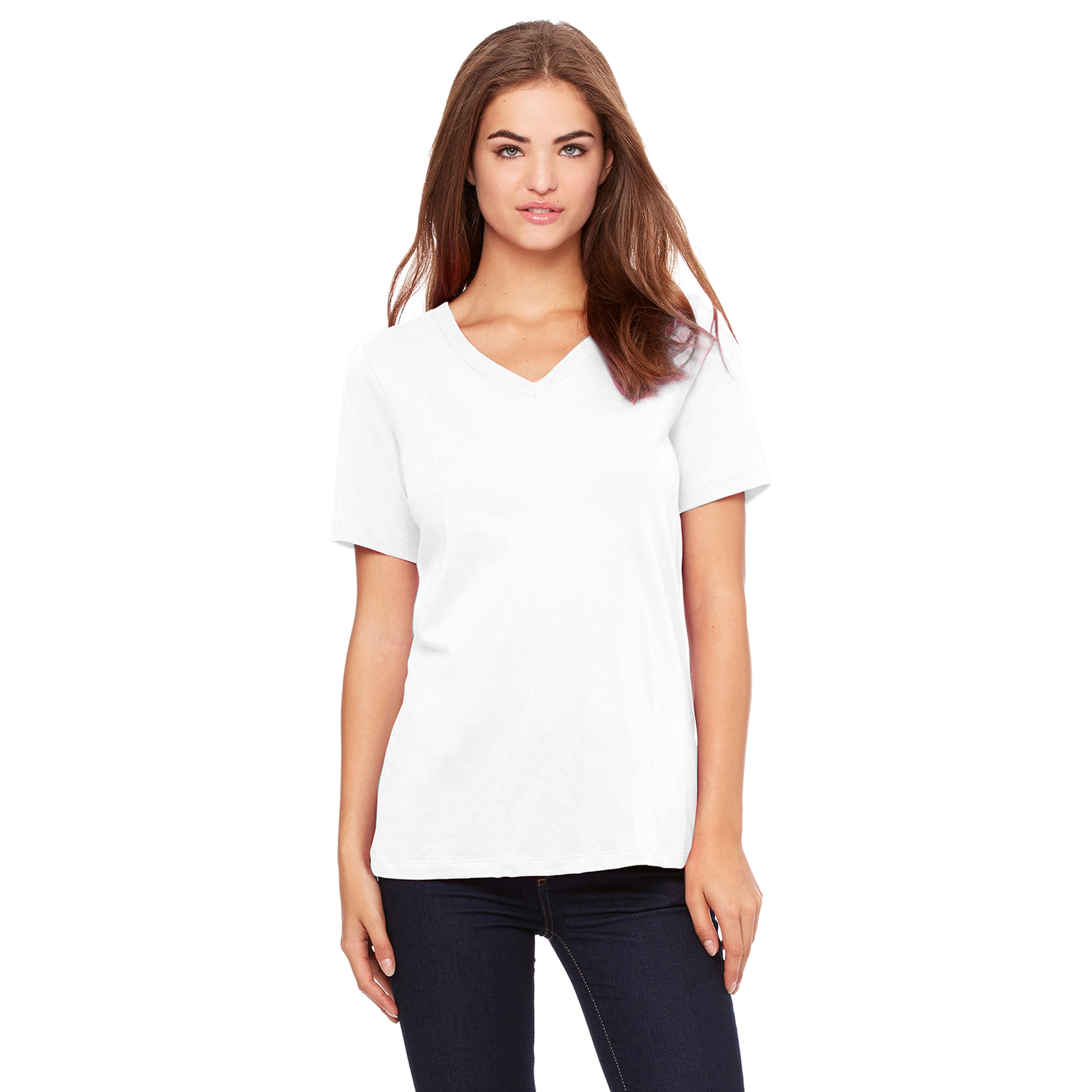 Bella + Canvas® Ladies' Relaxed Jersey Short-Sleeve V-Neck T-Shirt 1