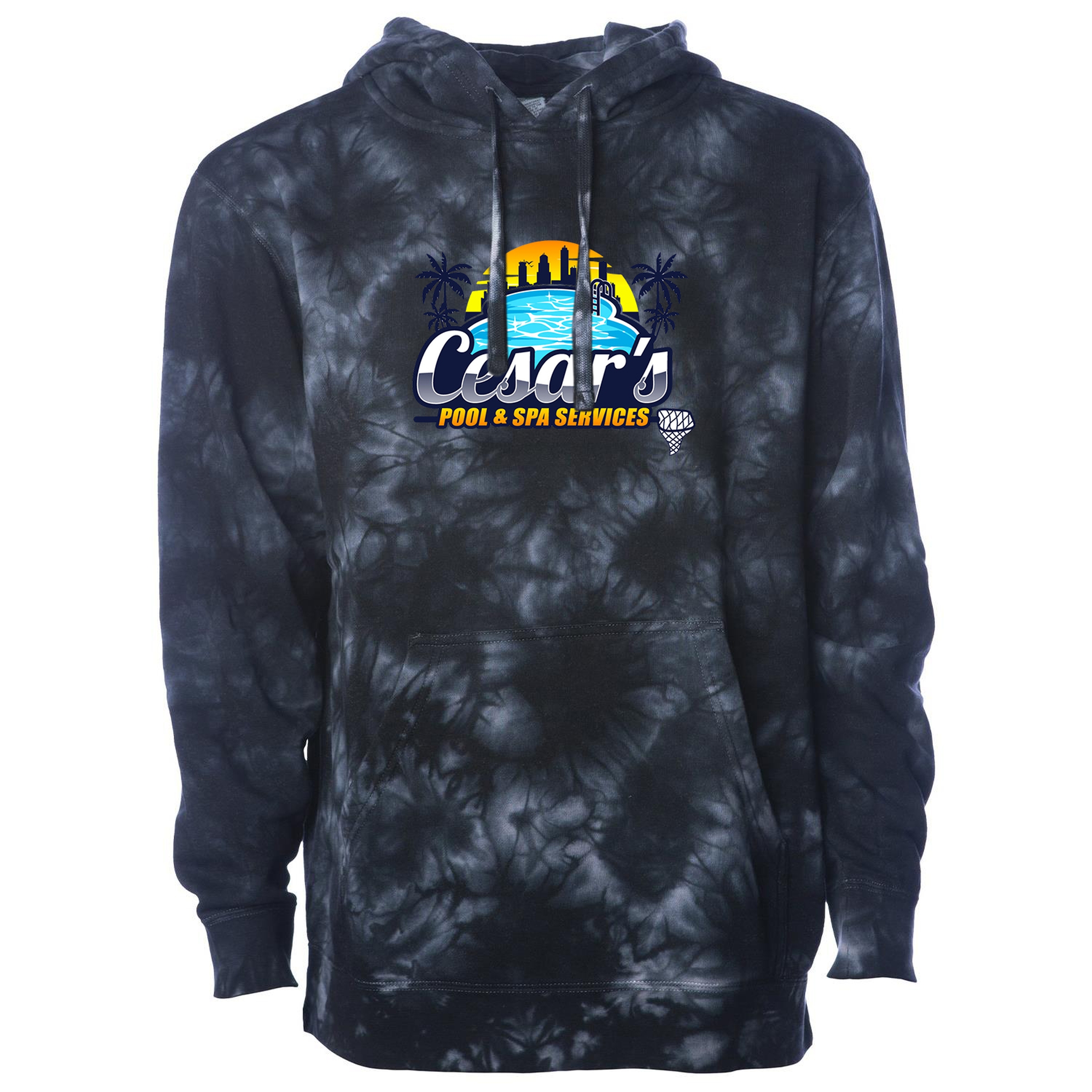 Independent Trading Co. Unisex Midweight Tie Dye Hooded Pullover 1