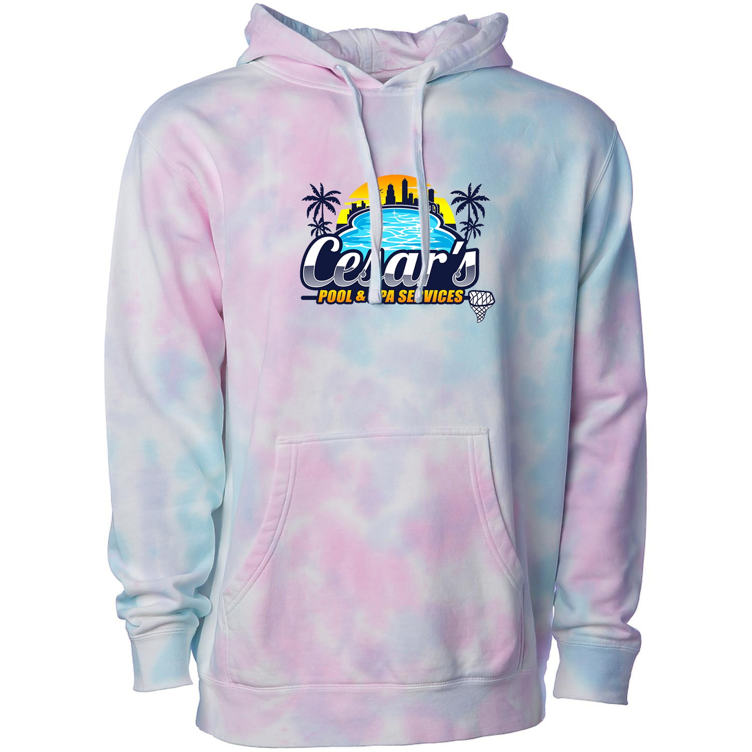 Independent Trading Co. Unisex Midweight Tie Dye Hooded Pullover 1