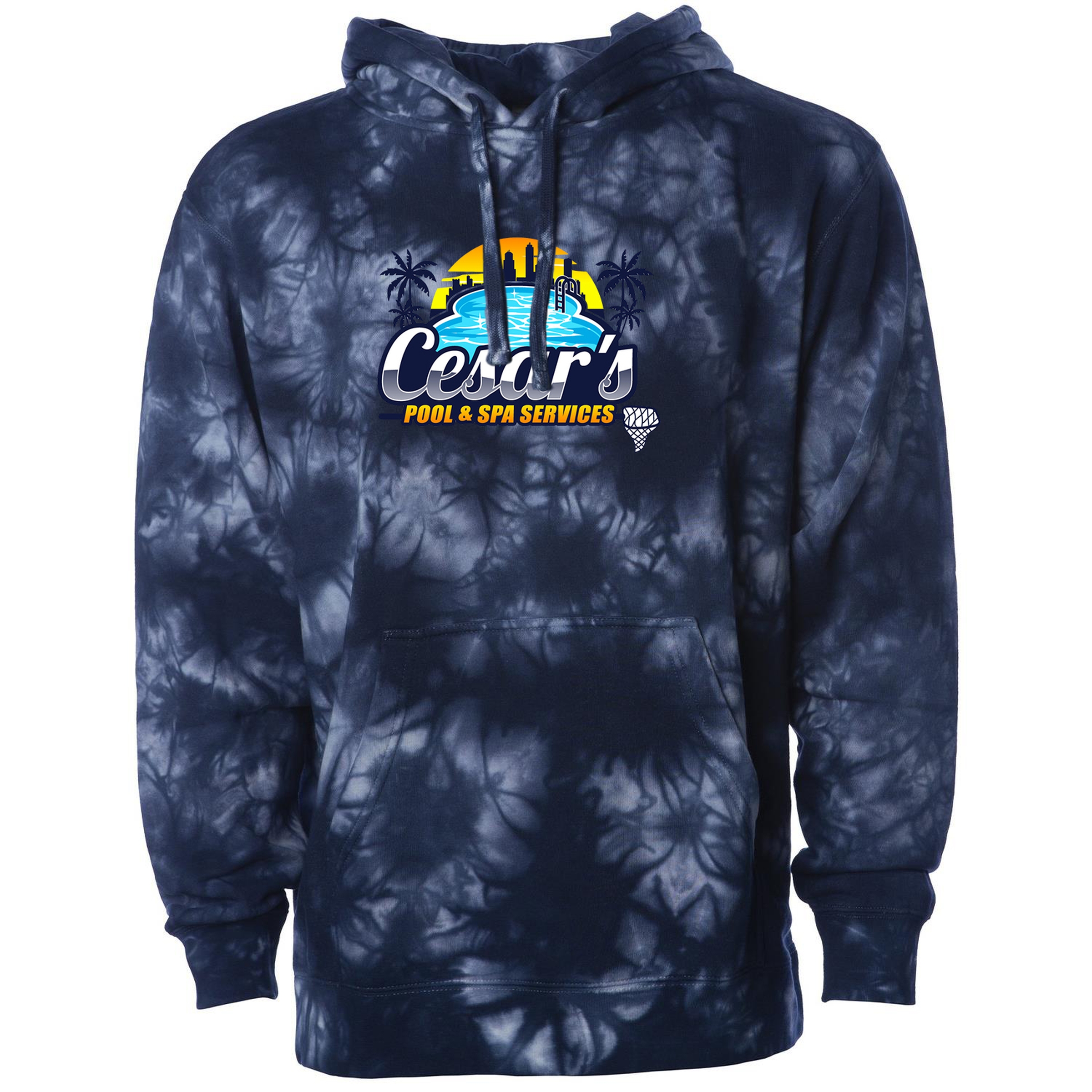Independent Trading Co. Unisex Midweight Tie Dye Hooded Pullover 1