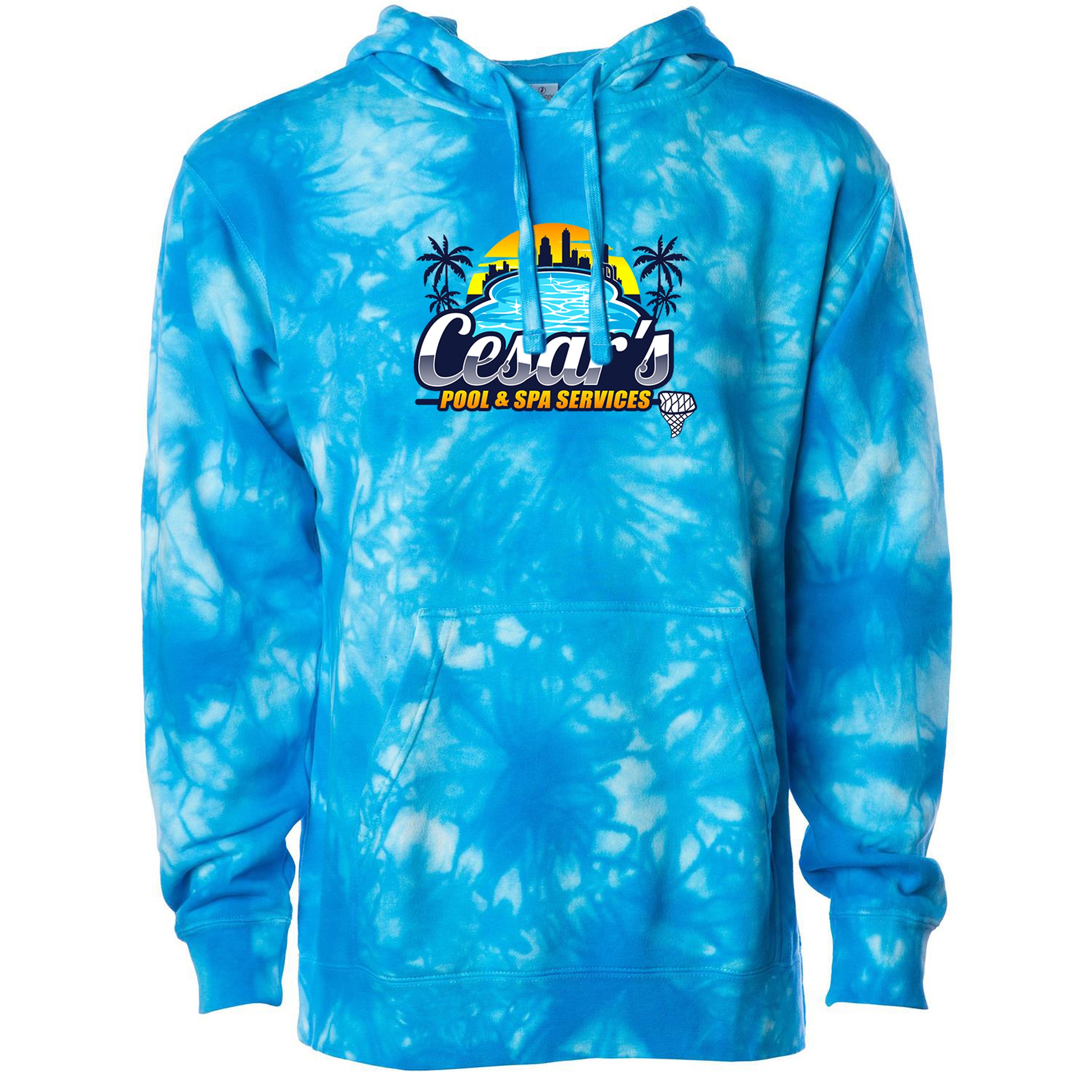 Independent Trading Co. Unisex Midweight Tie Dye Hooded Pullover 1