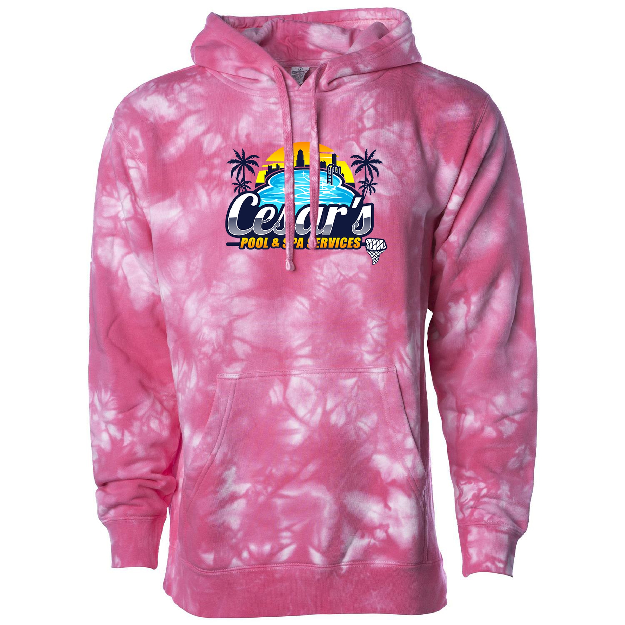 Independent Trading Co. Unisex Midweight Tie Dye Hooded Pullover 1