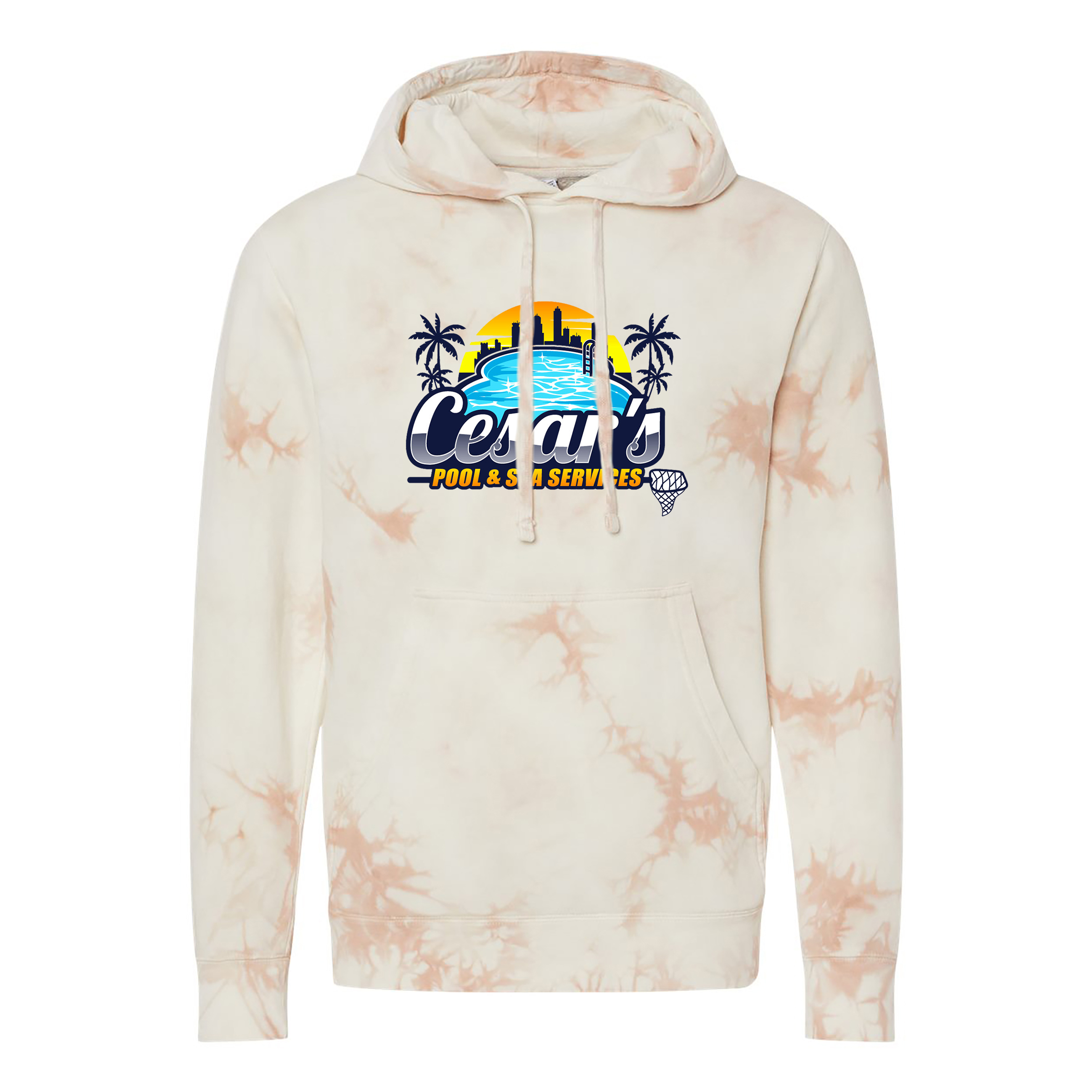 Independent Trading Co. Unisex Midweight Tie Dye Hooded Pullover 1