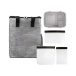 Lunch, Sandwich and Snack Tote Set - Black Lunch, Sandwich and Snack Tote Set - Black