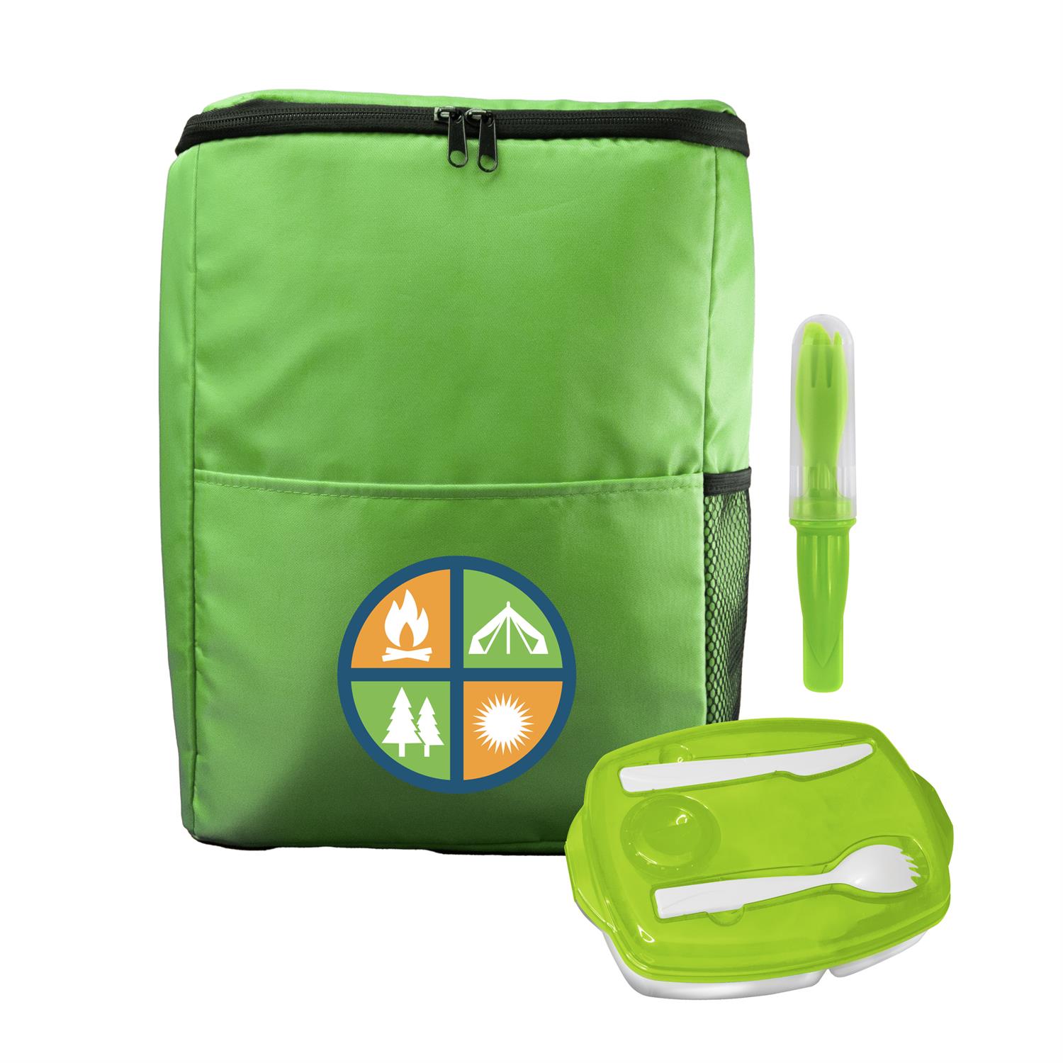 Sporty Lunch Tray & Cutlery Set 1