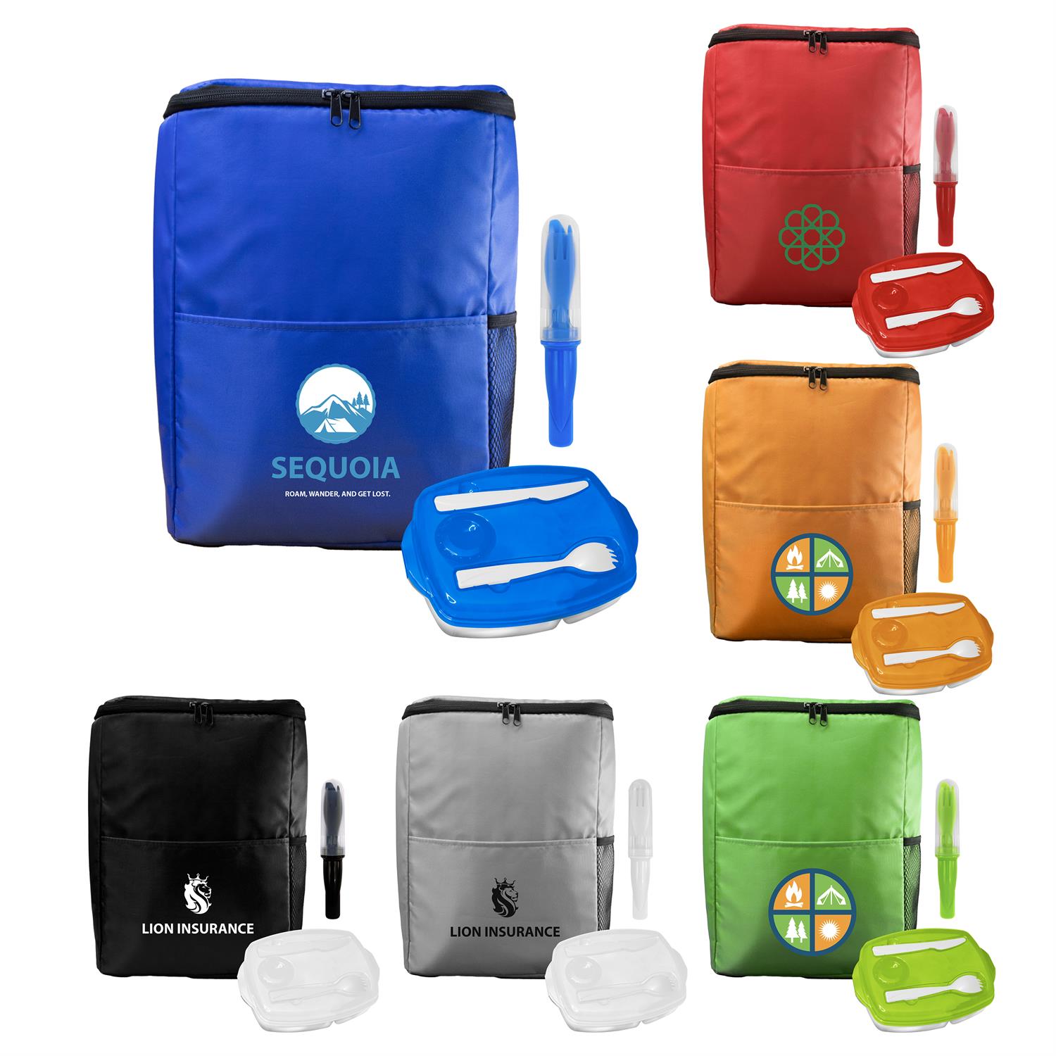 Sporty Lunch Tray & Cutlery Set 1