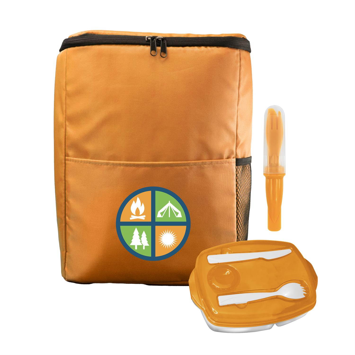 Sporty Lunch Tray & Cutlery Set 1