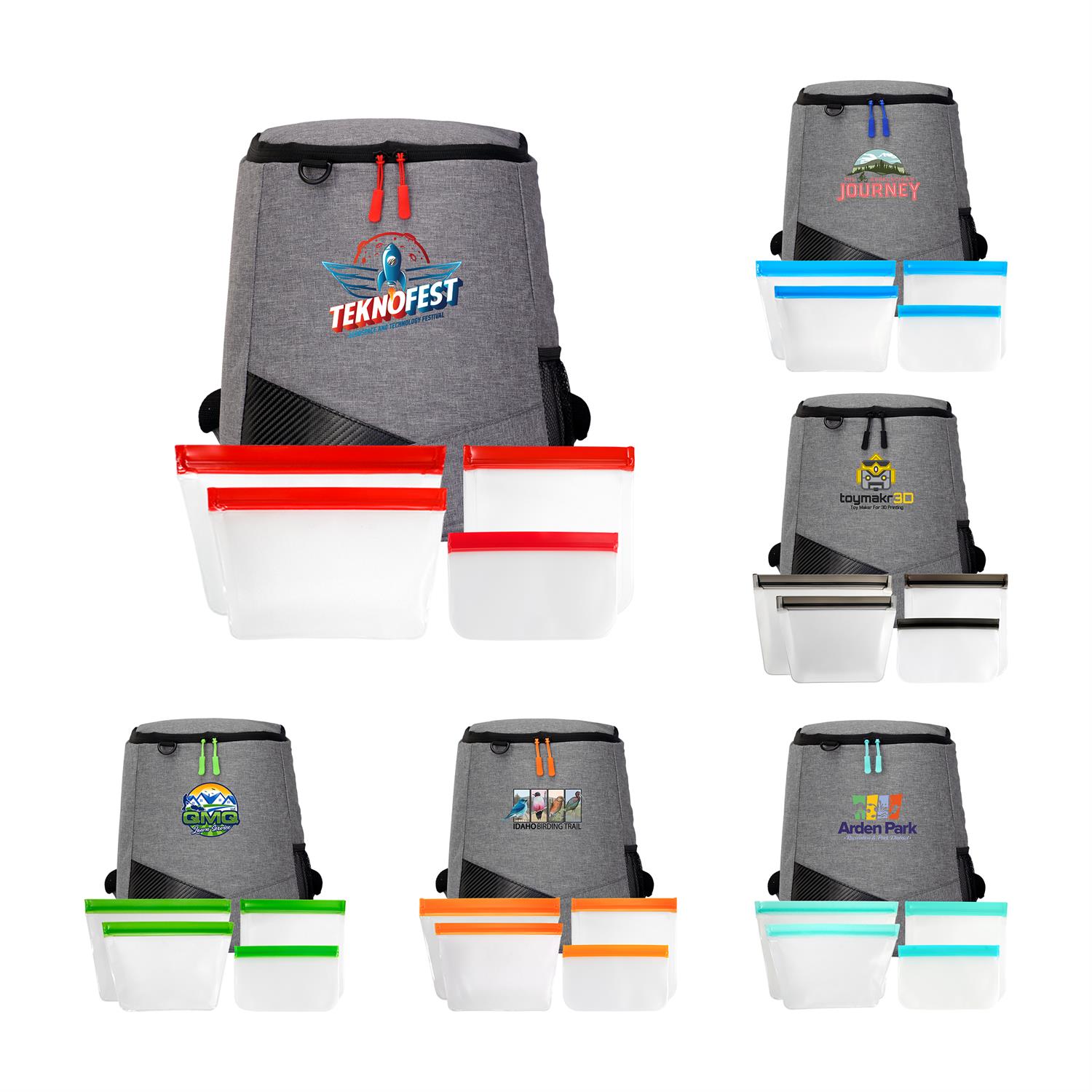 Reusable Food Storage Backpack Set 1