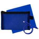 Large Mesh C to C Cable & Cloth Set - Blue Blank Large Mesh C to C Cable & Cloth Set - Blue Blank