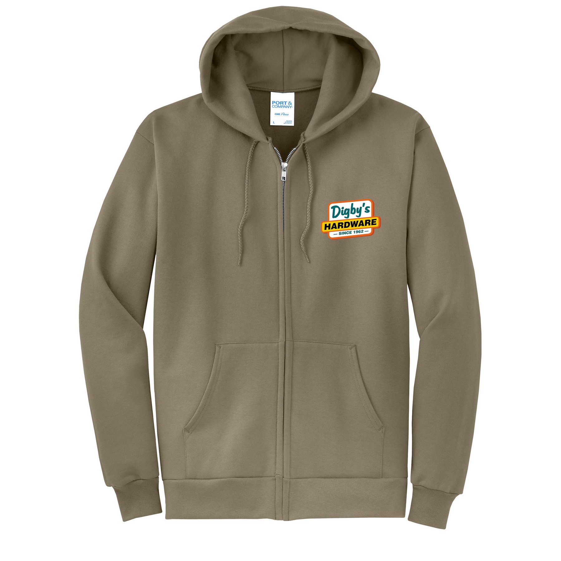 Port & Company® core Fleece Full-Zip Hooded Sweatshirt 1