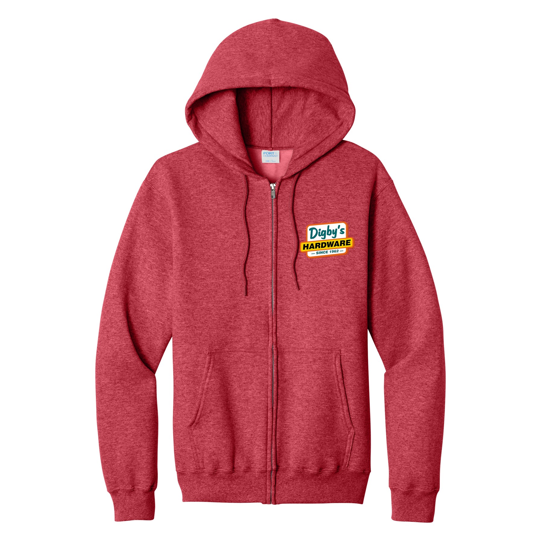 Port & Company® core Fleece Full-Zip Hooded Sweatshirt 1