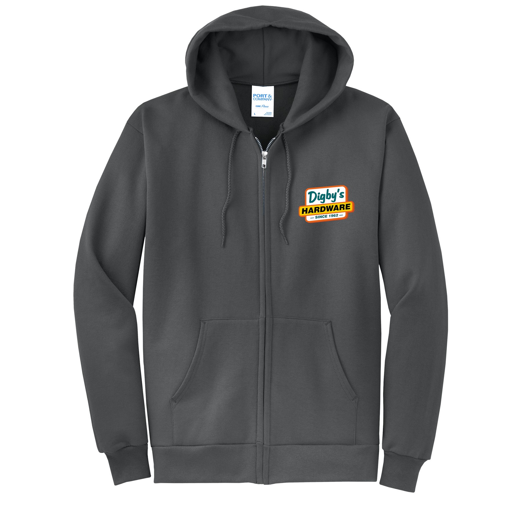 Port & Company® core Fleece Full-Zip Hooded Sweatshirt 1