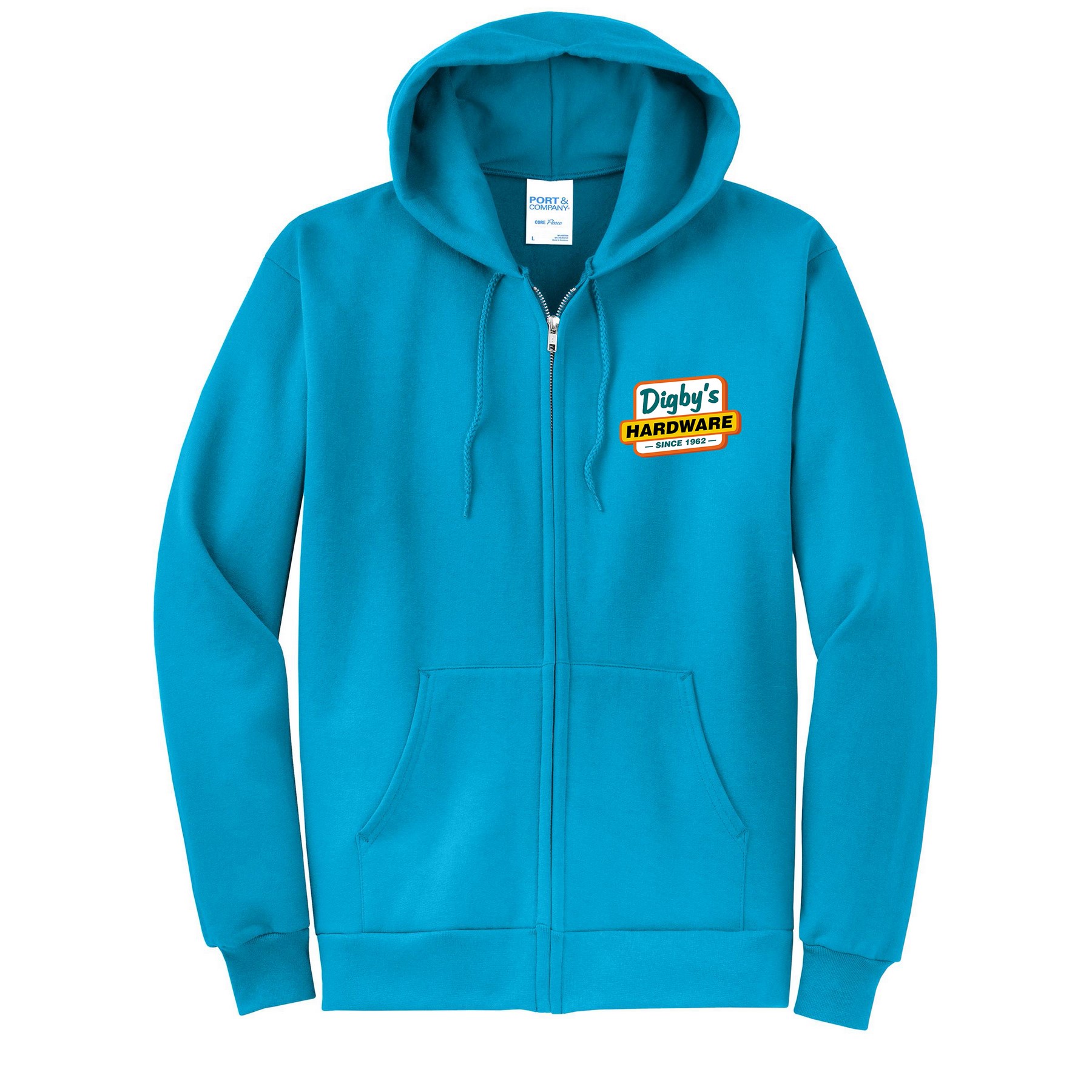 Port & Company® core Fleece Full-Zip Hooded Sweatshirt 1