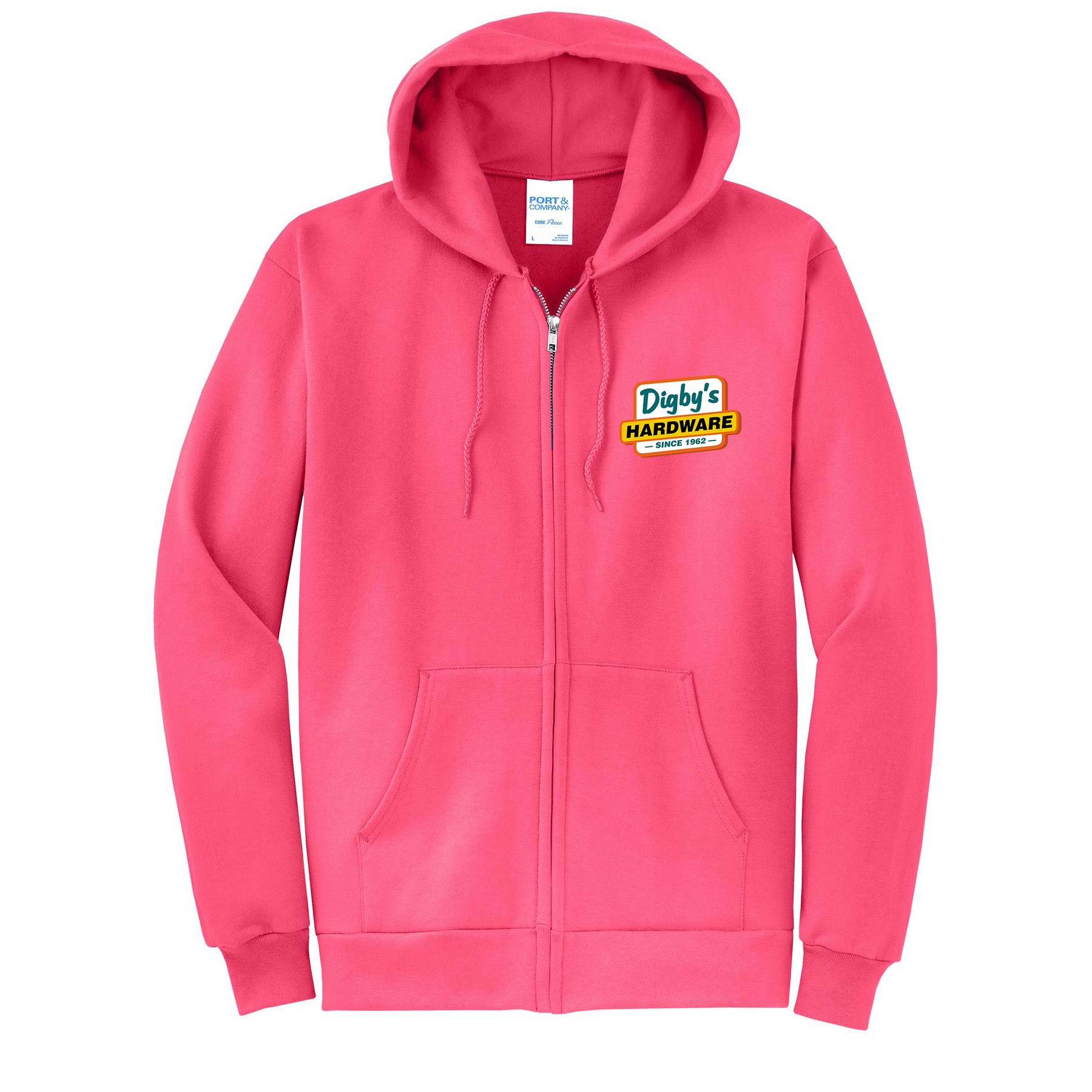 Port & Company® core Fleece Full-Zip Hooded Sweatshirt 1