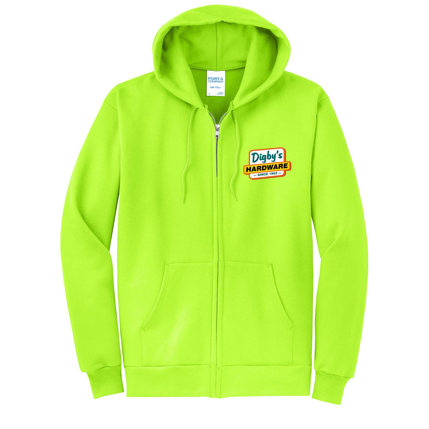 Port & Company® core Fleece Full-Zip Hooded Sweatshirt 1