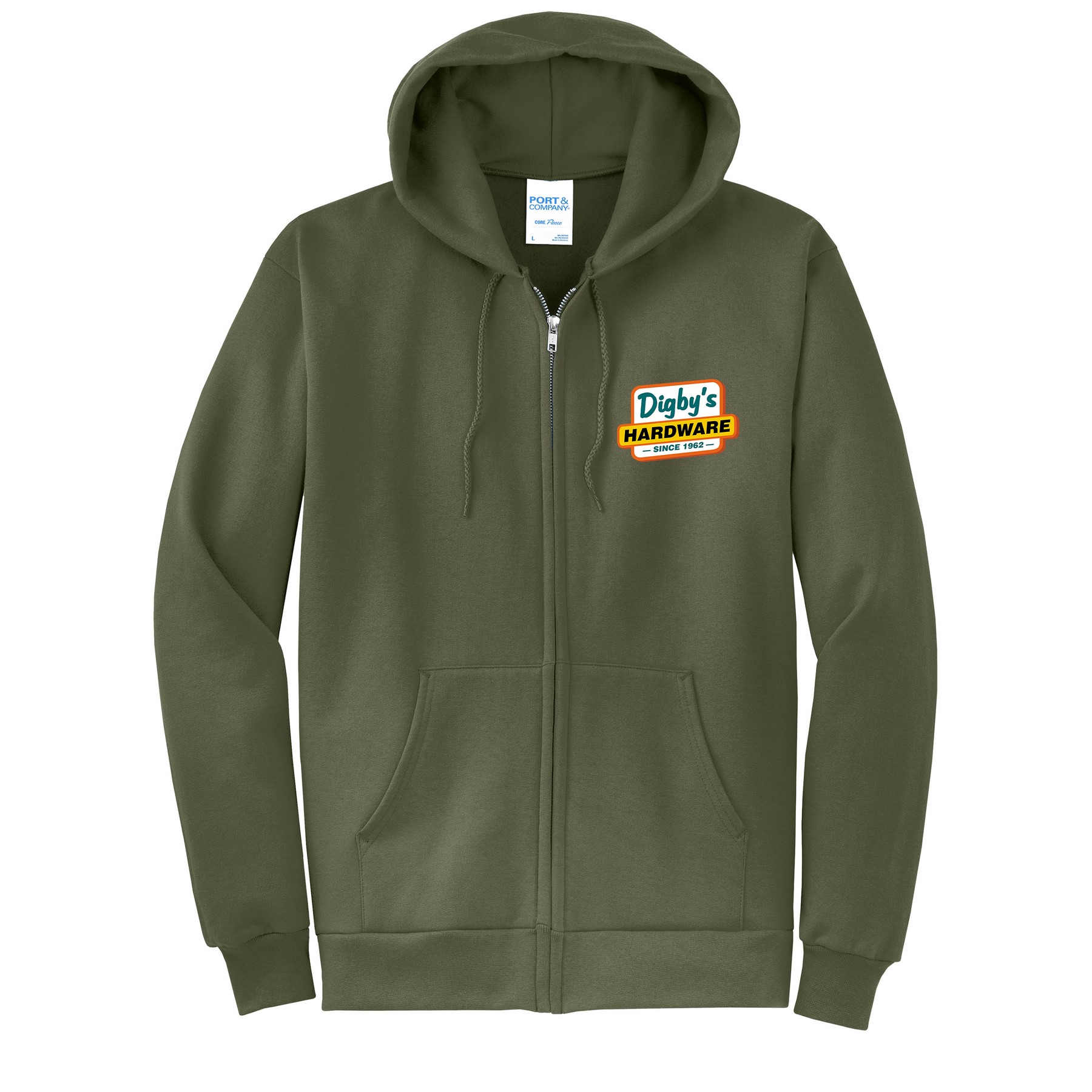 Port & Company® core Fleece Full-Zip Hooded Sweatshirt 1
