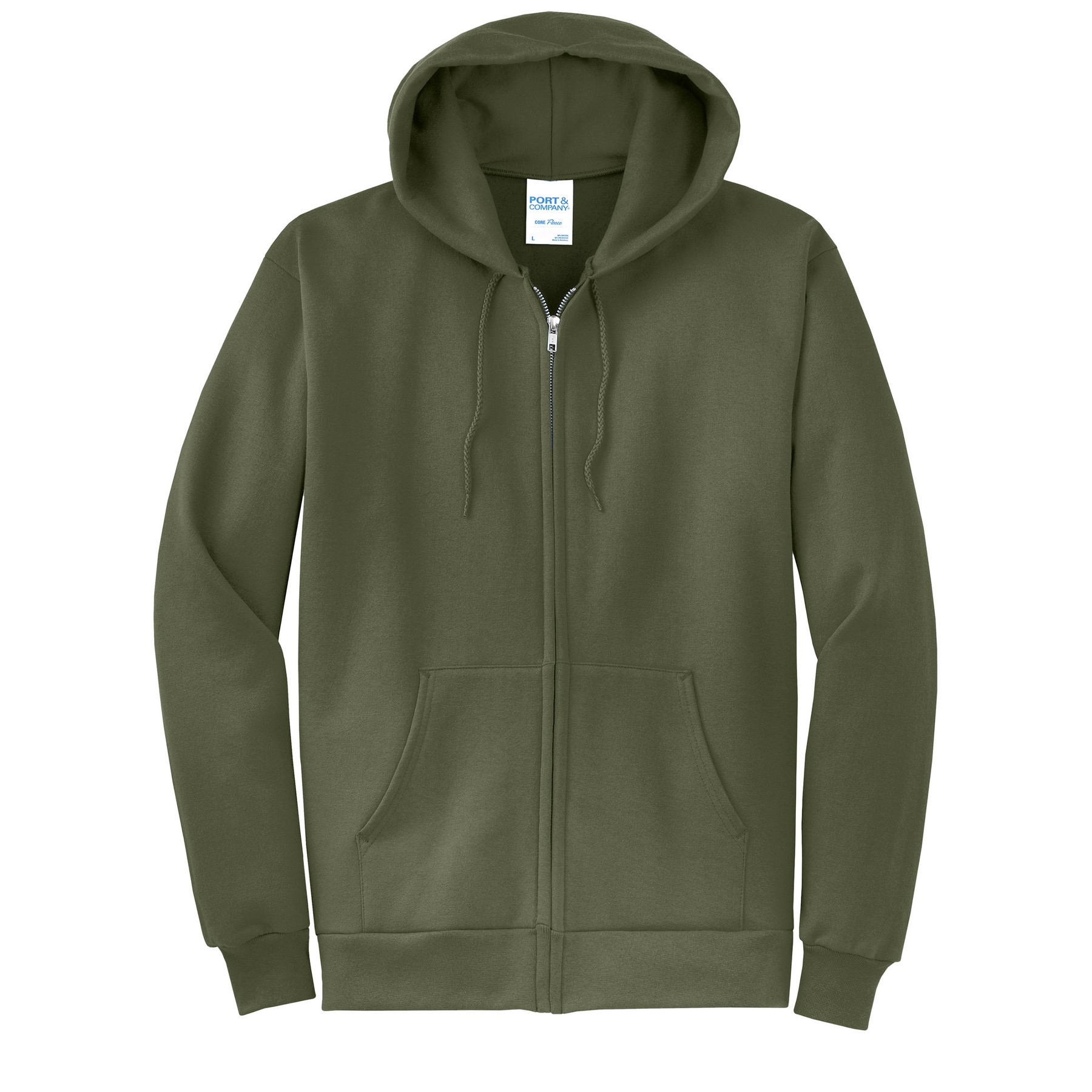 Port & Company® core Fleece Full-Zip Hooded Sweatshirt 1