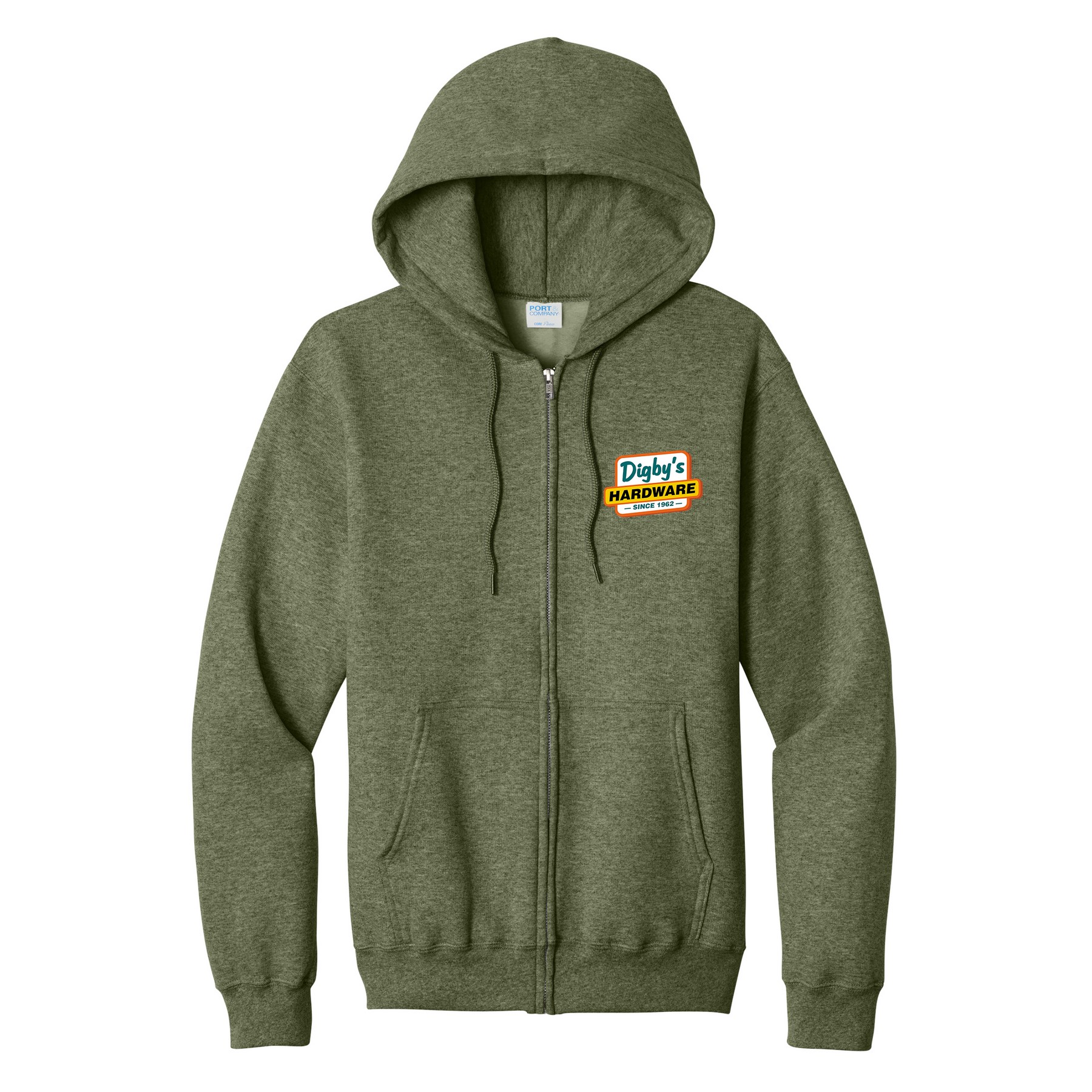 Port & Company® core Fleece Full-Zip Hooded Sweatshirt 1